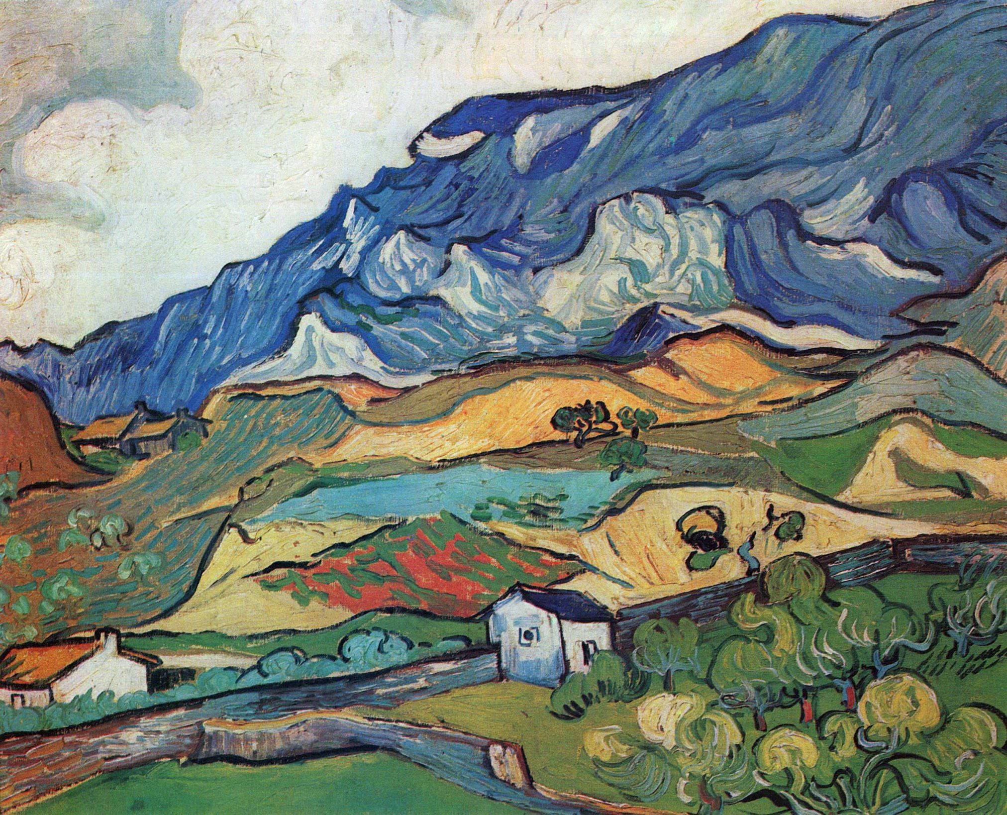 Les Alpilles, Mountain Landscape near South-Reme - Vincent van Gogh