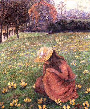 Les Crocus - Lucien Pissarro