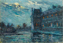 Les Inondations De 1910, Le Pavillon De Flore by Maximilien Luce — hand-painted landscape oil painting reproduction on canvas