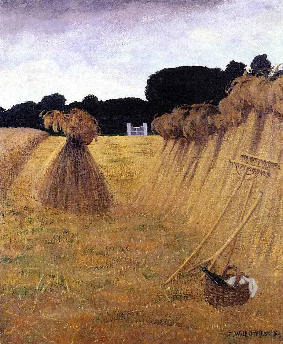Les Javelles by Felix Vallotton — hand-painted landscape oil painting reproduction on canvas