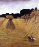 Les Javelles by Felix Vallotton — rural oil painting wall art, Realism