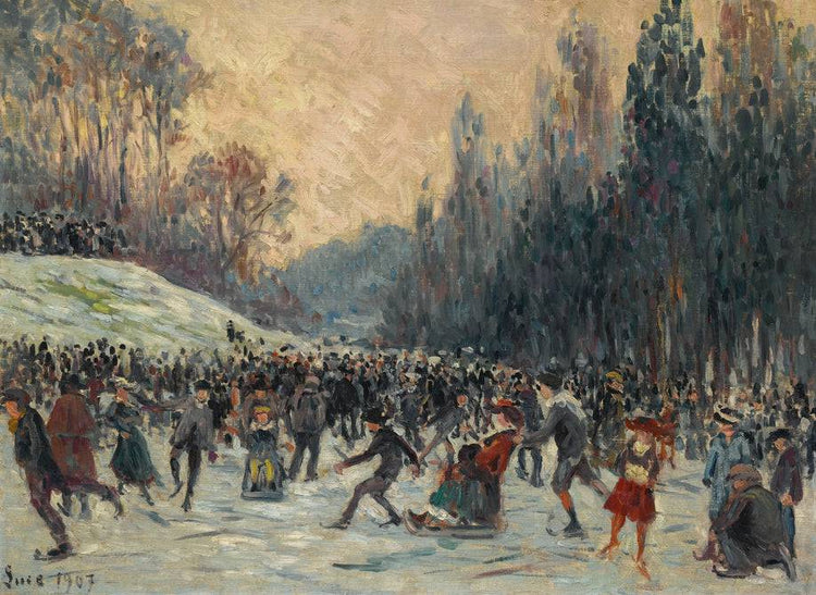 Les Patineurs - Maximilien Luce