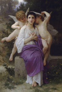 Leveil Heart by William-Adolphe Bouguereau — hand-painted cultural oil painting reproduction on canvas