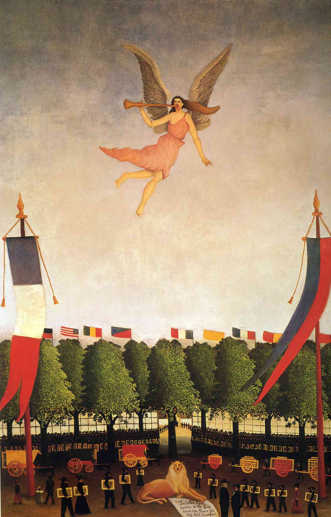 Liberty Inviting Artists to Take Part in the 22nd Exhibition of the Society of Independent Artists by Henri Rousseau — hand-painted cultural oil painting reproduction on canvas