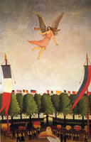 Liberty Inviting Artists to Take Part in the 22nd Exhibition of the Society of Independent Artists by Henri Rousseau — landscapes oil painting wall art, Naïve Art Primitivism