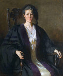 Lida Shaw King (1868-1932) by Frank W. Benson — hand-painted portrait oil painting reproduction on canvas