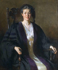 Lida Shaw King (1868-1932) by Frank W. Benson — hand-painted portrait oil painting reproduction on canvas