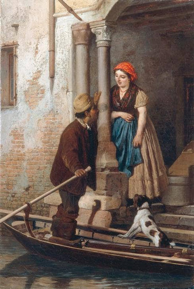 Courtship in Venice in bedroom