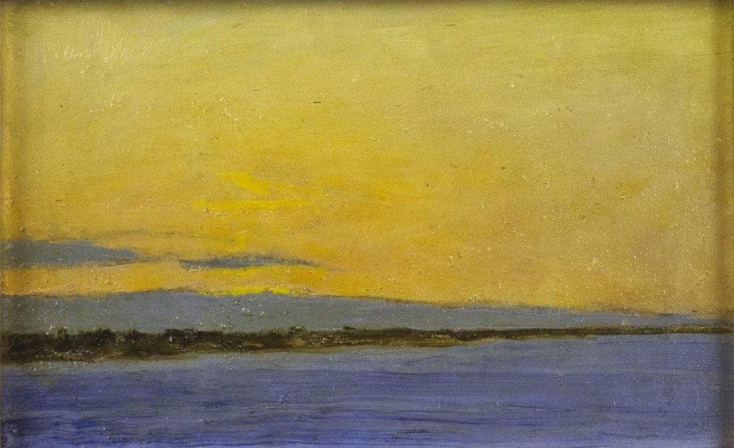 Light on the lagoon by Angelo Morbelli — hand-painted landscape oil painting reproduction on canvas