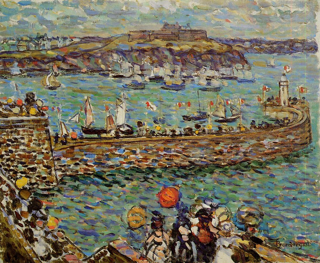 Lighthouse at St. Malo - Maurice Prendergast