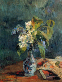 Lilac bouquet by Paul Gauguin — hand-painted botanical oil painting reproduction on canvas