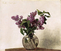 Lilacs by Henri Fantin-Latour — hand-painted botanical oil painting reproduction on canvas