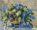 Lilacs by Konstantin Gorbatov — hand-painted botanical oil painting reproduction on canvas