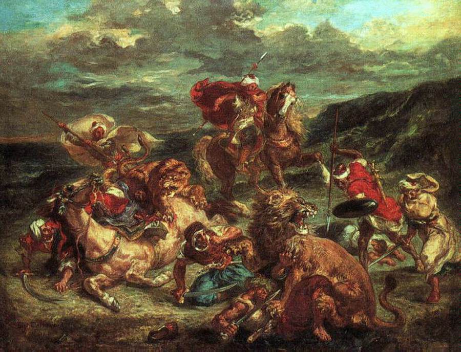 Lion Hunt - Eugene Delacroix