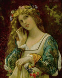 Listening to the Voice of Echo by Alexandre Cabanel — hand-painted portrait oil painting reproduction on canvas