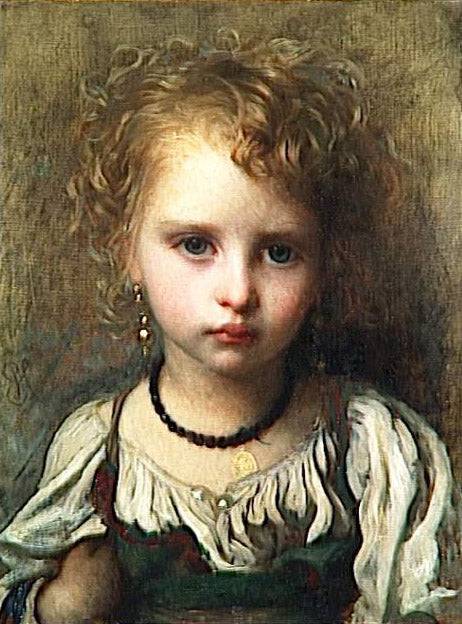 Little brat by Ernest Hébert, hand-painted portrait oil painting reproduction on canvas
