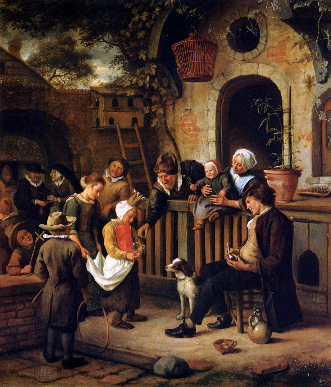 Little collector by Jan Steen — hand-painted cultural oil painting reproduction on canvas