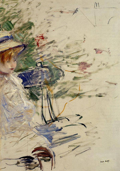 Little Girl in a Garden in home office