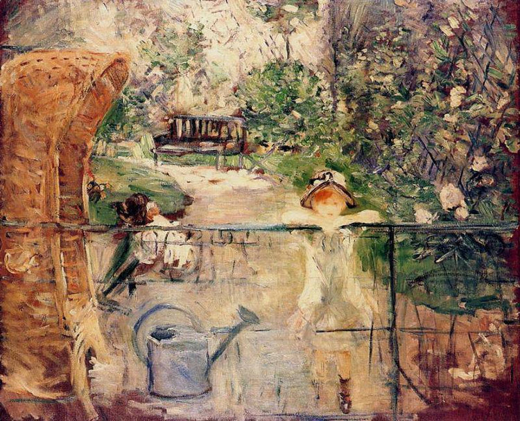 Little Girls in the Garden - Berthe Morisot