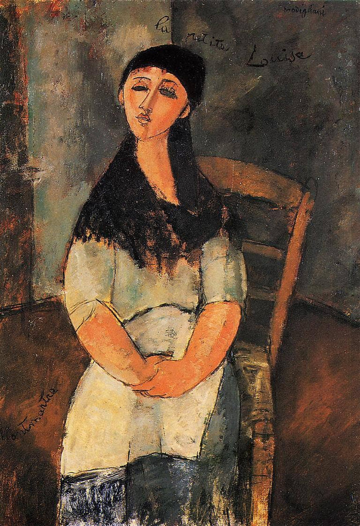Little Louise by Amedeo Modigliani — hand-painted portrait oil painting reproduction on canvas