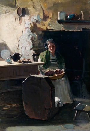 Peeling Potatoes - Frank Holl