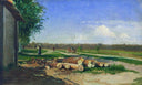 Logs by the Road by Fyodor Vasilyev — rural oil painting wall art, Realism