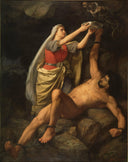 Loki And Sigyn by Mårten Eskil Winge — female oil painting wall art, Romanticism