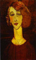 Lolotte by Amedeo Modigliani — hand-painted portrait oil painting reproduction on canvas