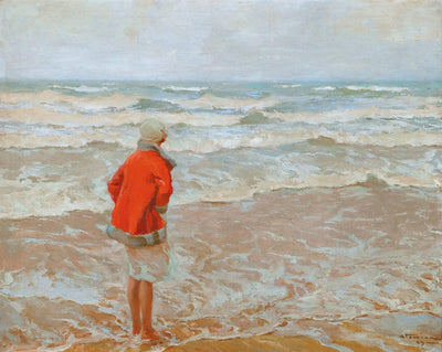 Looking out to sea by Charles Atamian — oil painting reproduction