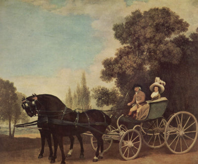 Lord and Lady in a Phaeton in kitchen