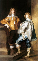 Lord John and Lord Bernard Stuart by Anthony van Dyck — hand-painted portrait oil painting reproduction on canvas