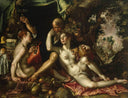 Lot and his Daughters by Joachim Wtewael — hand-painted cultural oil painting reproduction on canvas