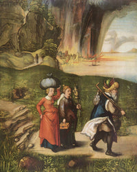 Lot's escape by Albrecht Durer — hand-painted cultural oil painting reproduction on canvas