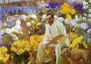 Louis Comfort Tiffany by Joaquín Sorolla — hand-painted botanical oil painting reproduction on canvas
