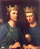 Louis III et Carloman, Rois De France, Fils de Louis le Bègue, Rois de France by Charles de Steuben — group oil painting wall art, Romanticism