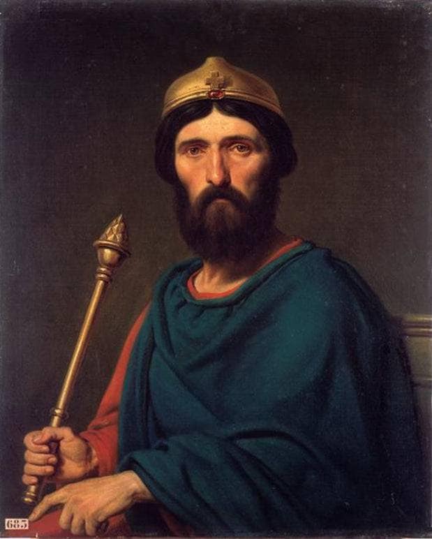 Louis IV of France by Charles de Steuben — hand-painted portrait oil painting reproduction on canvas