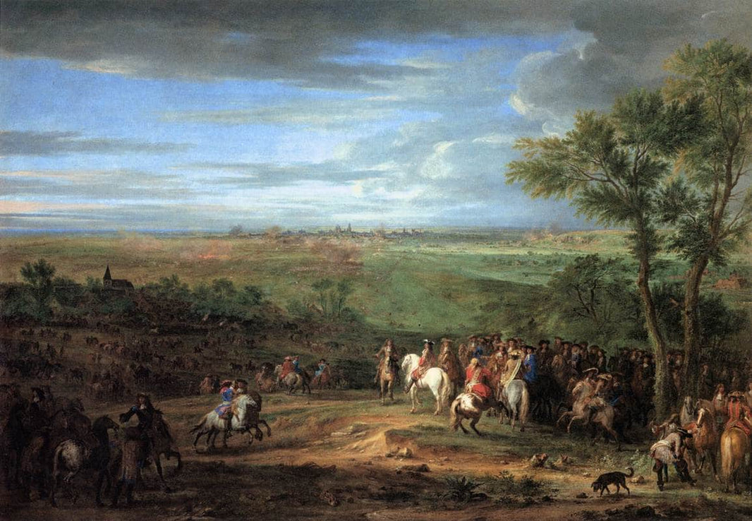 Louis Xiv Arriving in the Camp in Front of Maastricht by Adam van der Meulen — hand-painted eco oil painting reproduction on canvas
