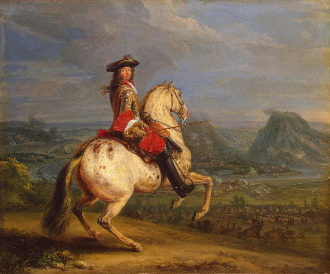 Louis Xiv at the Taking of Besancon by Adam van der Meulen — hand-painted animal oil painting reproduction on canvas