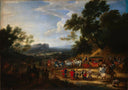 Louis Xiv Travelling by Adam van der Meulen — hand-painted landscape oil painting reproduction on canvas
