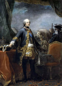 Louis XV, King of France by Charles-Andre van Loo (Carle van Loo) — male oil painting wall art, Rococo
