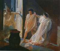 love of Vestal by Nikolai Ge — hand-painted portrait oil painting reproduction on canvas