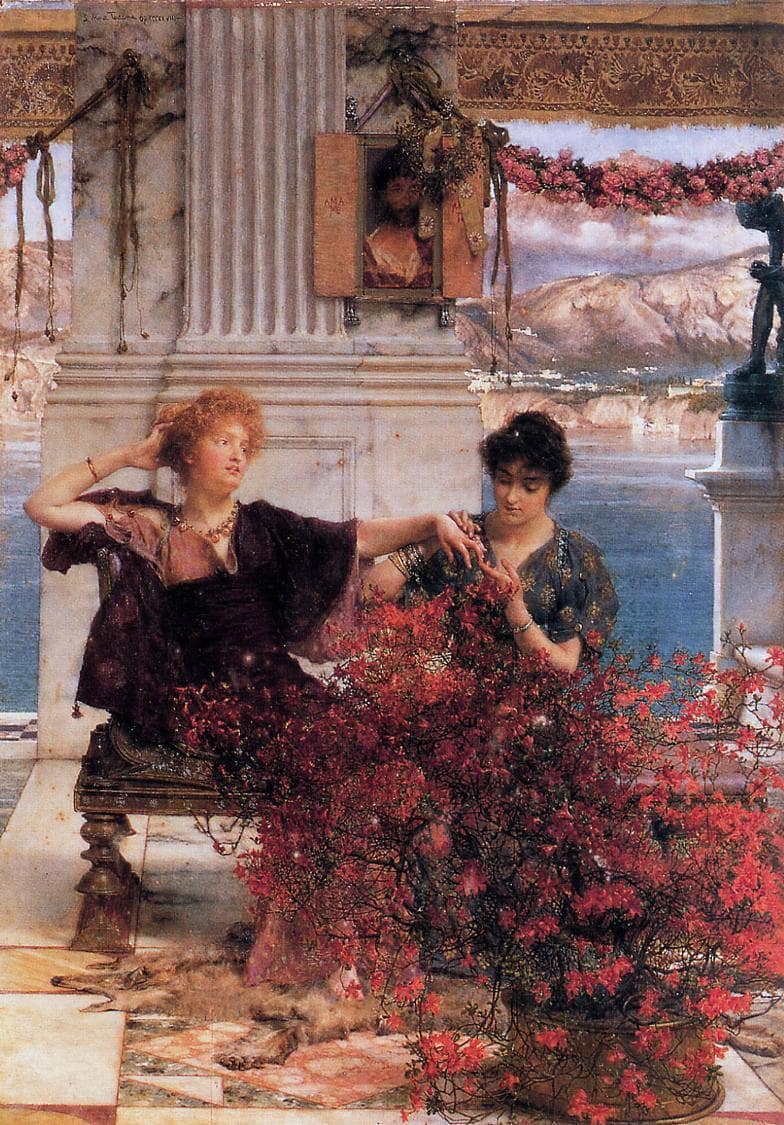 Love's Jewelled Fetter by Sir Lawrence Alma-Tadema — hand-painted cultural oil painting reproduction on canvas