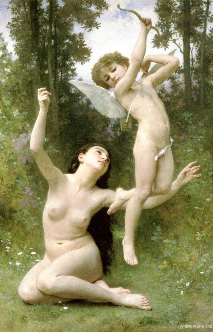 Love takes off by William-Adolphe Bouguereau — hand-painted abstract oil painting reproduction on canvas