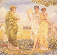 Loves of the Wind and The Seasons by Albert Joseph Moore — hand-painted cultural oil painting reproduction on canvas