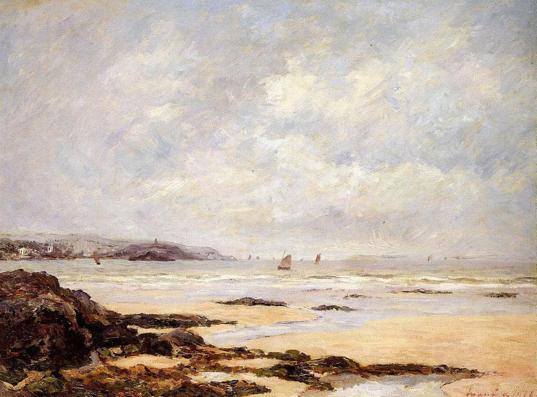 Low Tide at Douarnenez by Maxime Maufra — hand-painted landscape oil painting reproduction on canvas