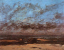 Low Tide by Gustave Courbet — seascapes oil painting wall art, Realism