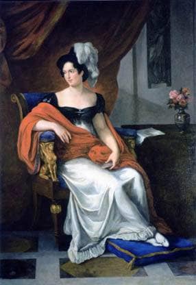 Lucia Migliaccio, duchess of Floridia and morganatic wife of king Ferdinand I of the Two Sicilies