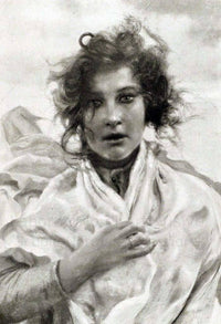 Luciana by Vincenzo Migliaro — hand-painted portrait oil painting reproduction on canvas