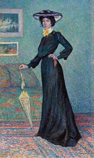 Lucie Cousturier by Maximilien Luce — hand-painted portrait oil painting reproduction on canvas