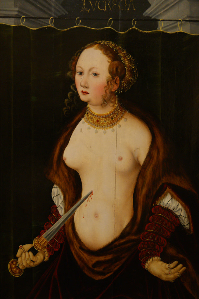 Lucretia committing suicide. - Lucas Cranach the Elder